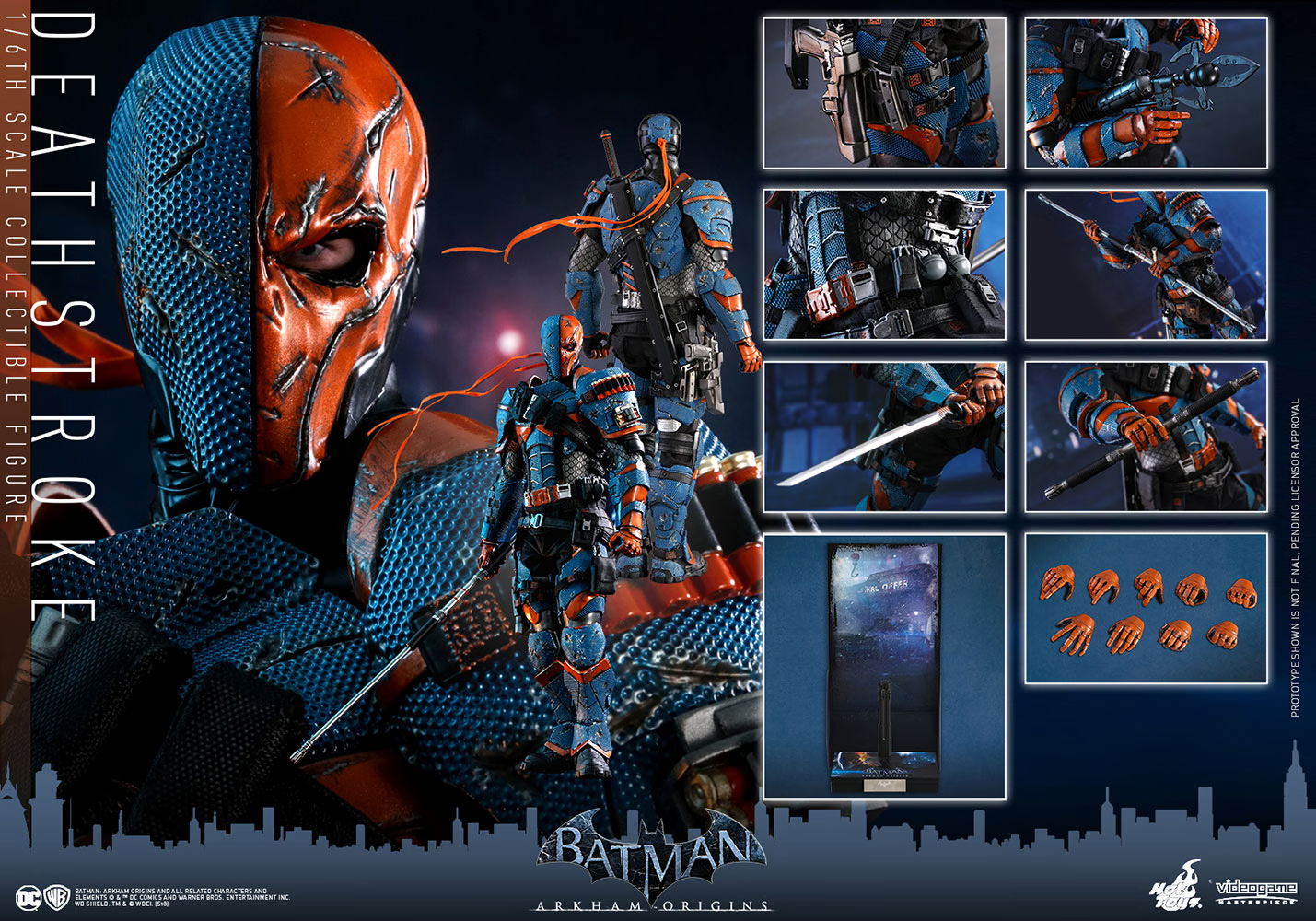 Hot Toys Deathstroke 1/6 Scale Collectible Action Figure