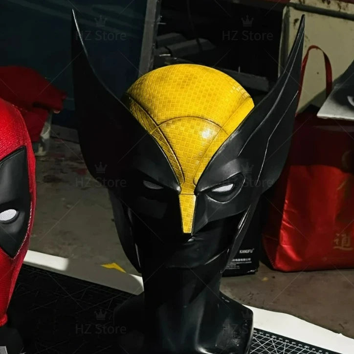 Wolverine Yellow and Black Cowl Battle Damage