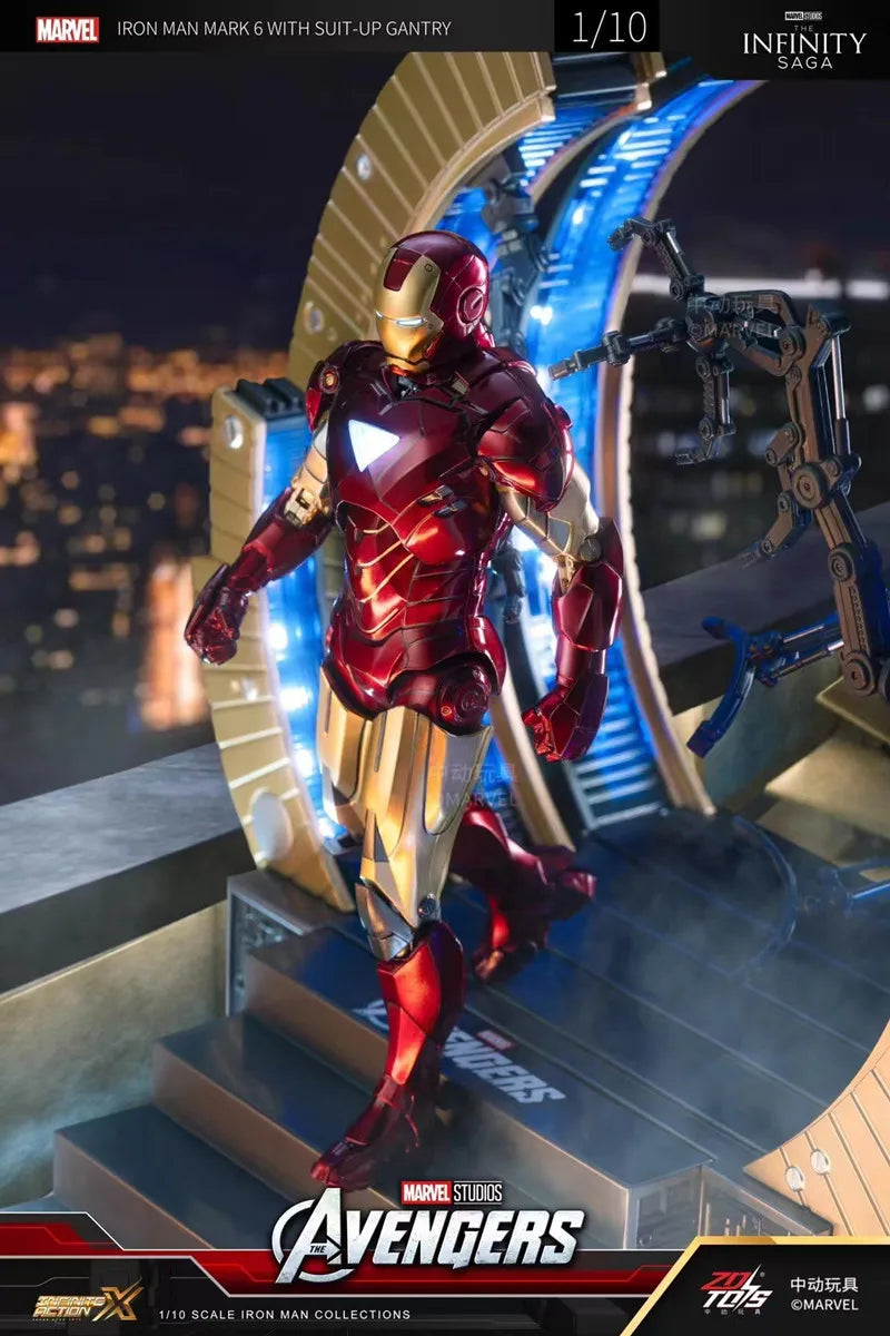 Iron Man Mark 6 Suit Up Gantry with LED light