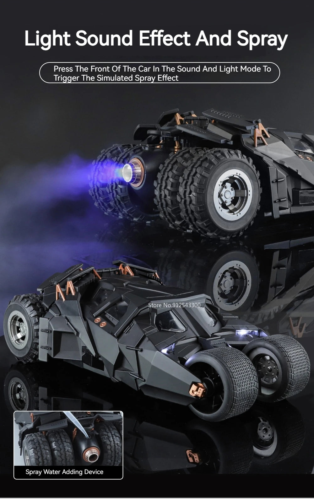 1:18 Scale Batmobile Tumbler – The Dark Knight Trilogy Edition