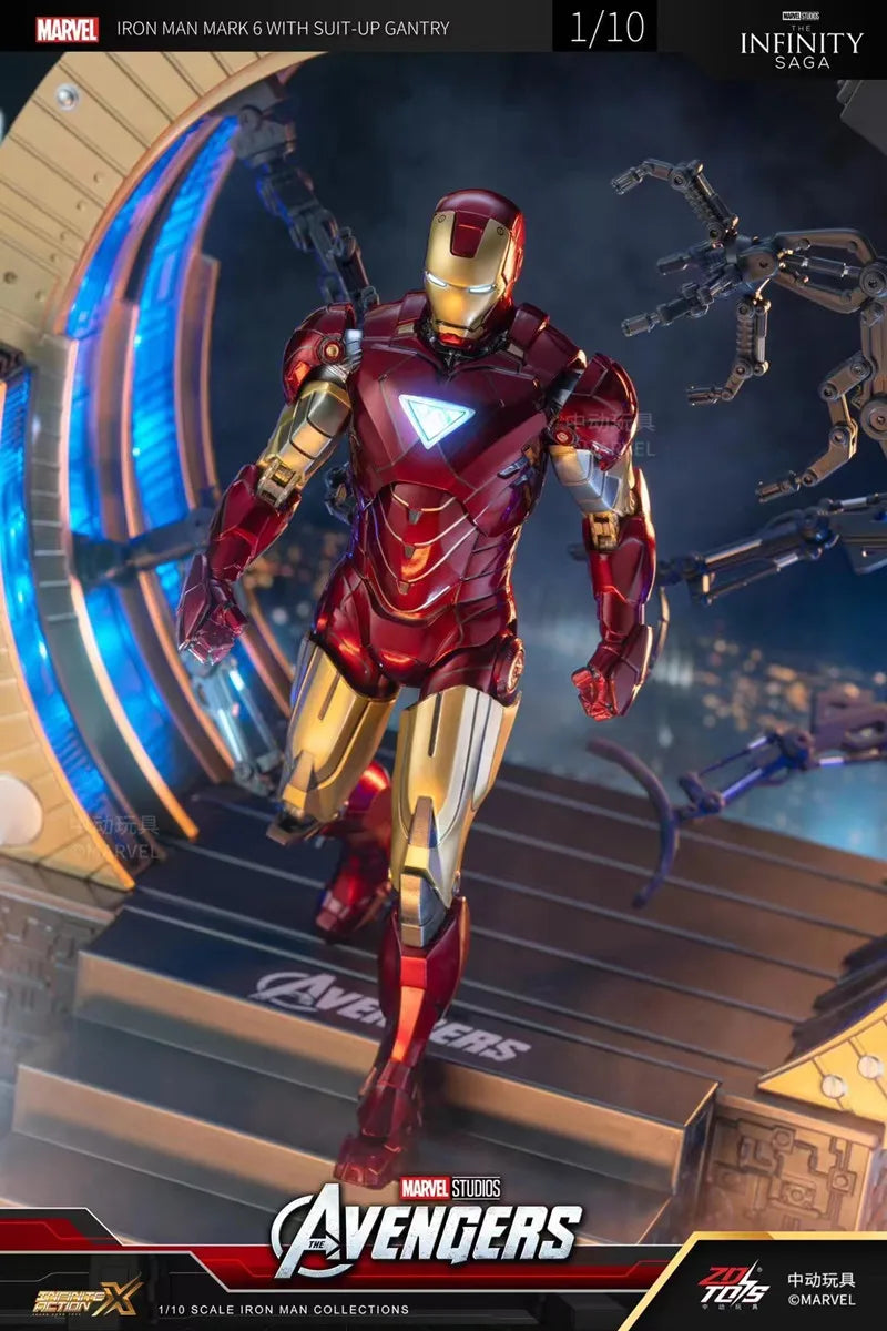 Iron Man Mark 6 Suit Up Gantry with LED light