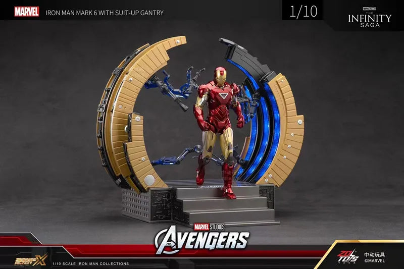 Iron Man Mark 6 Suit Up Gantry with LED light