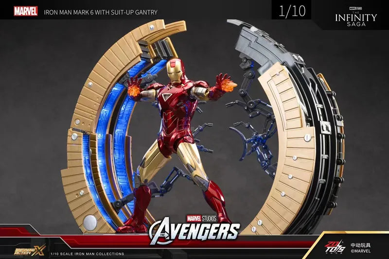 Iron Man Mark 6 Suit Up Gantry with LED light