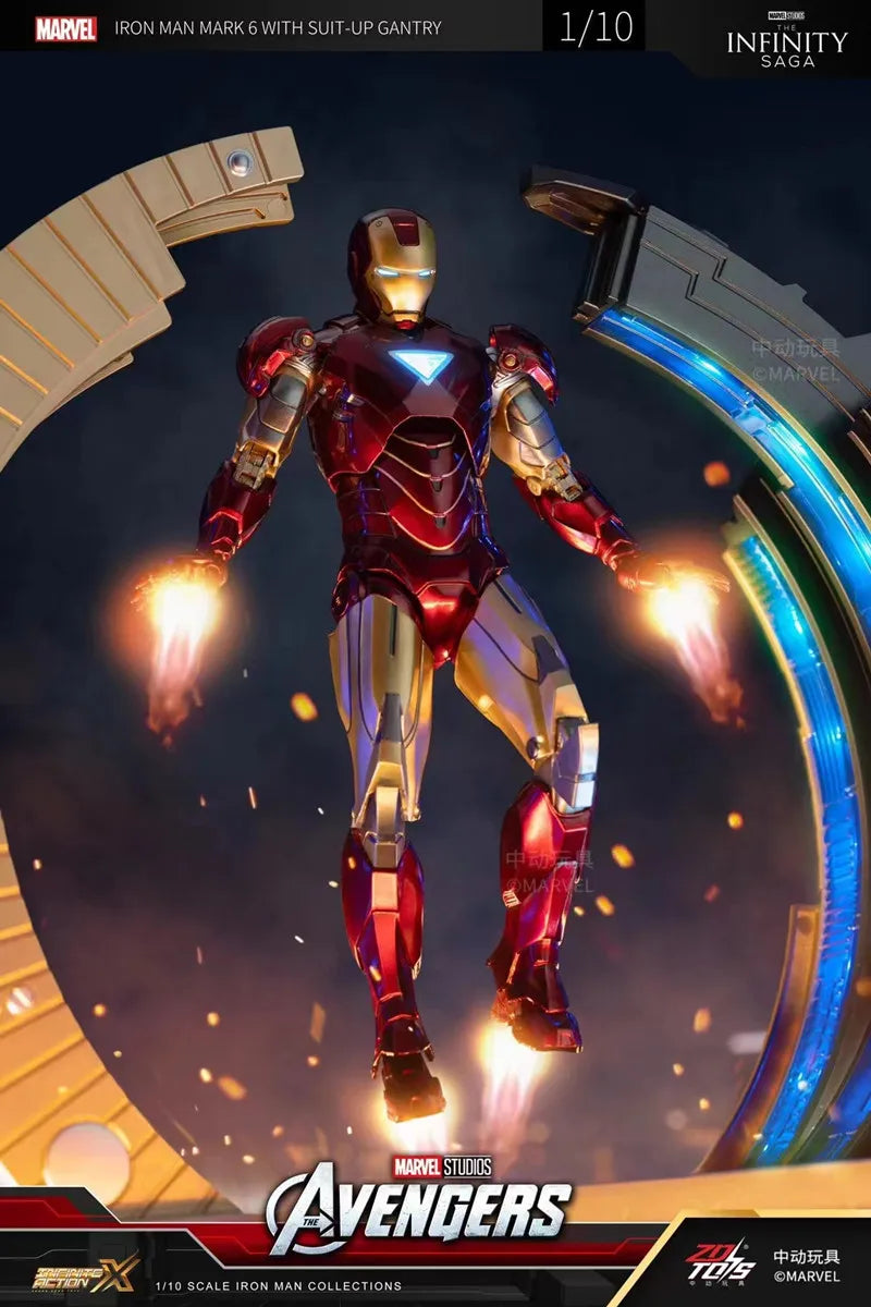 Iron Man Mark 6 Suit Up Gantry with LED light