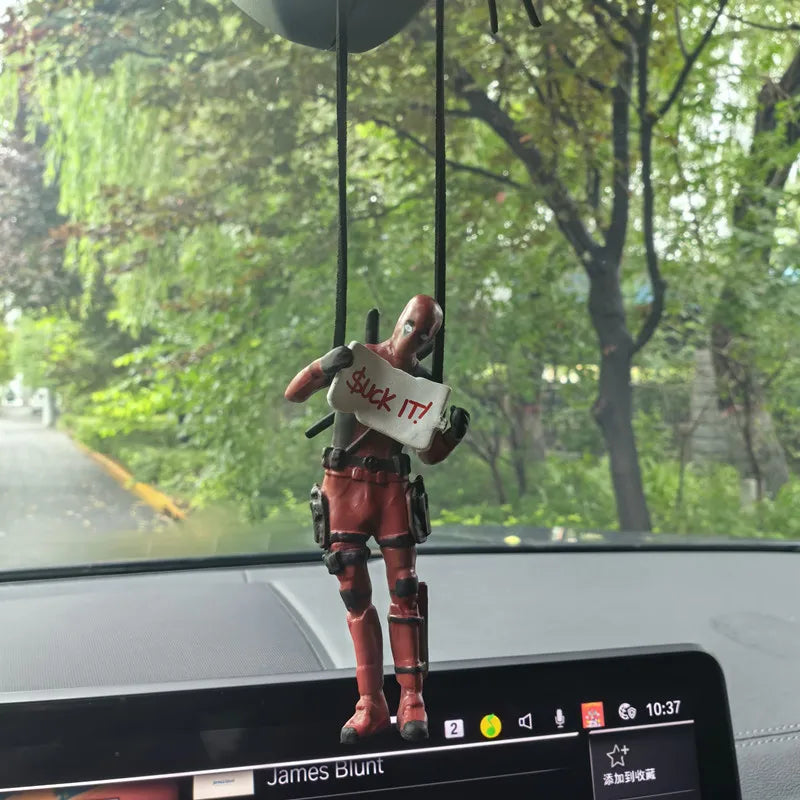 Deadpool Car Rearview Mirror Pendant Mini Model