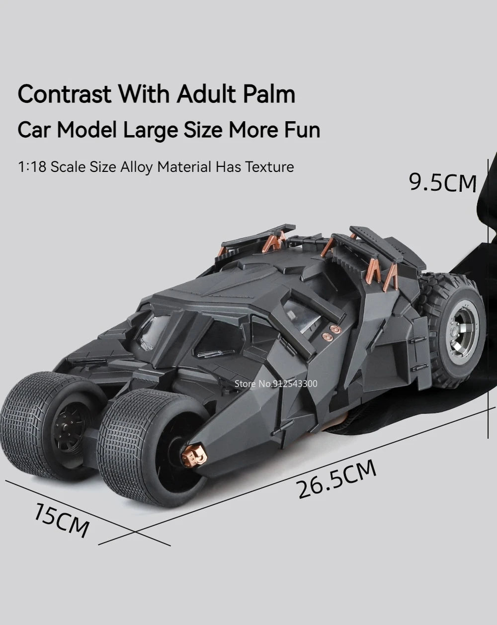 1:18 Scale Batmobile Tumbler – The Dark Knight Trilogy Edition