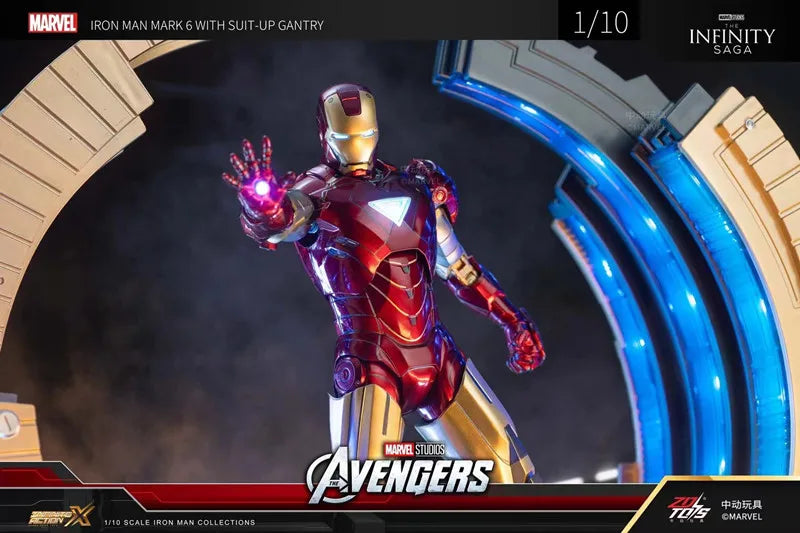 Iron Man Mark 6 Suit Up Gantry with LED light