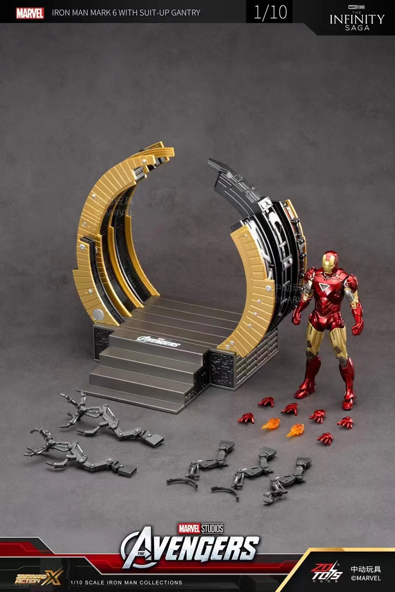 Iron Man Mark 6 Suit Up Gantry with LED light