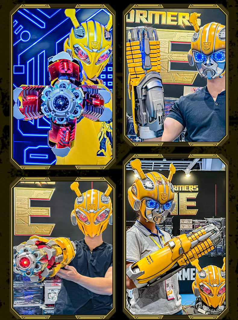 Bumblebee Voice-Activated Wearable Battle Helmet