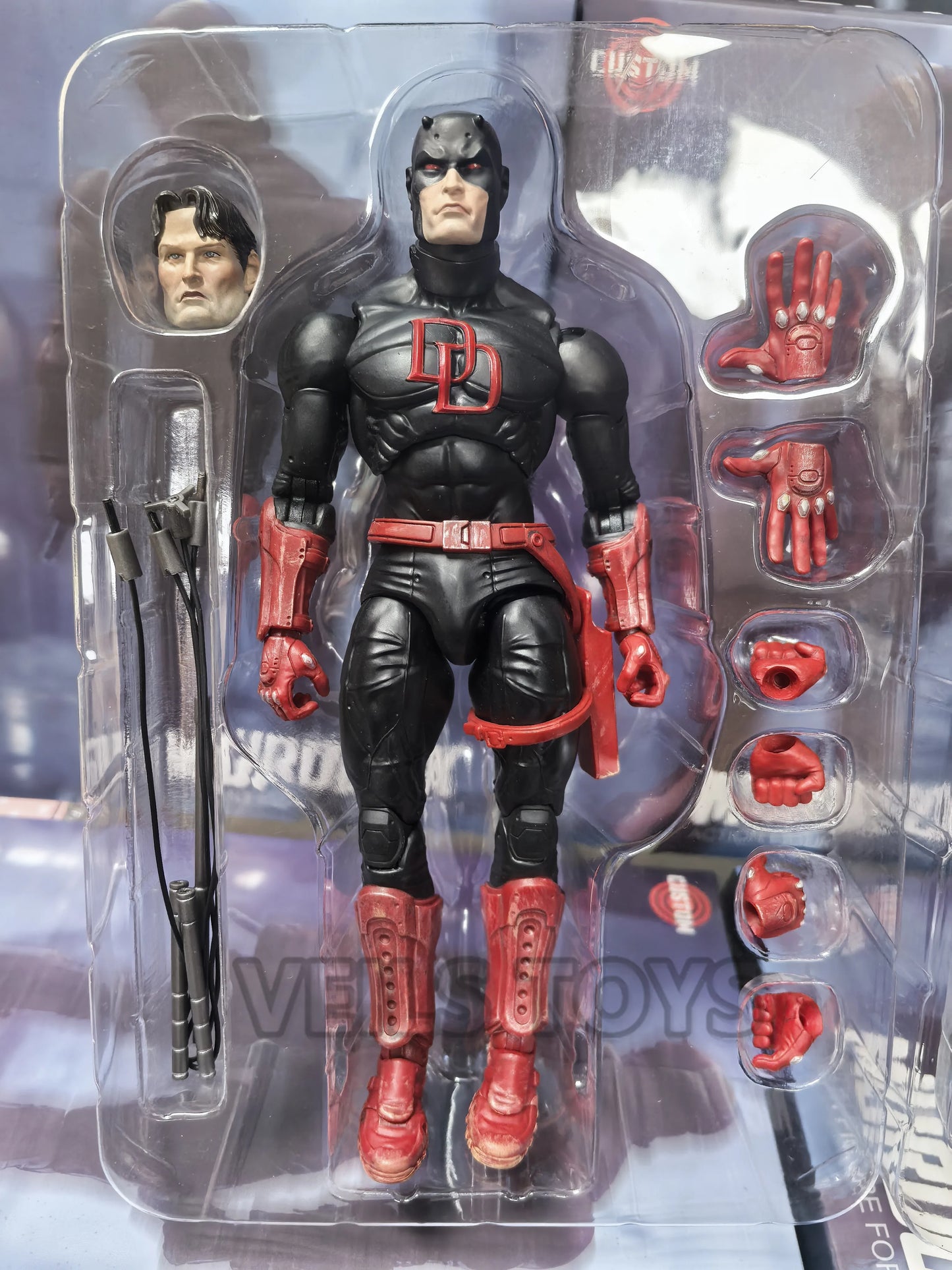 Daredevil Action Figure Classic Red and Shadowland Outfit