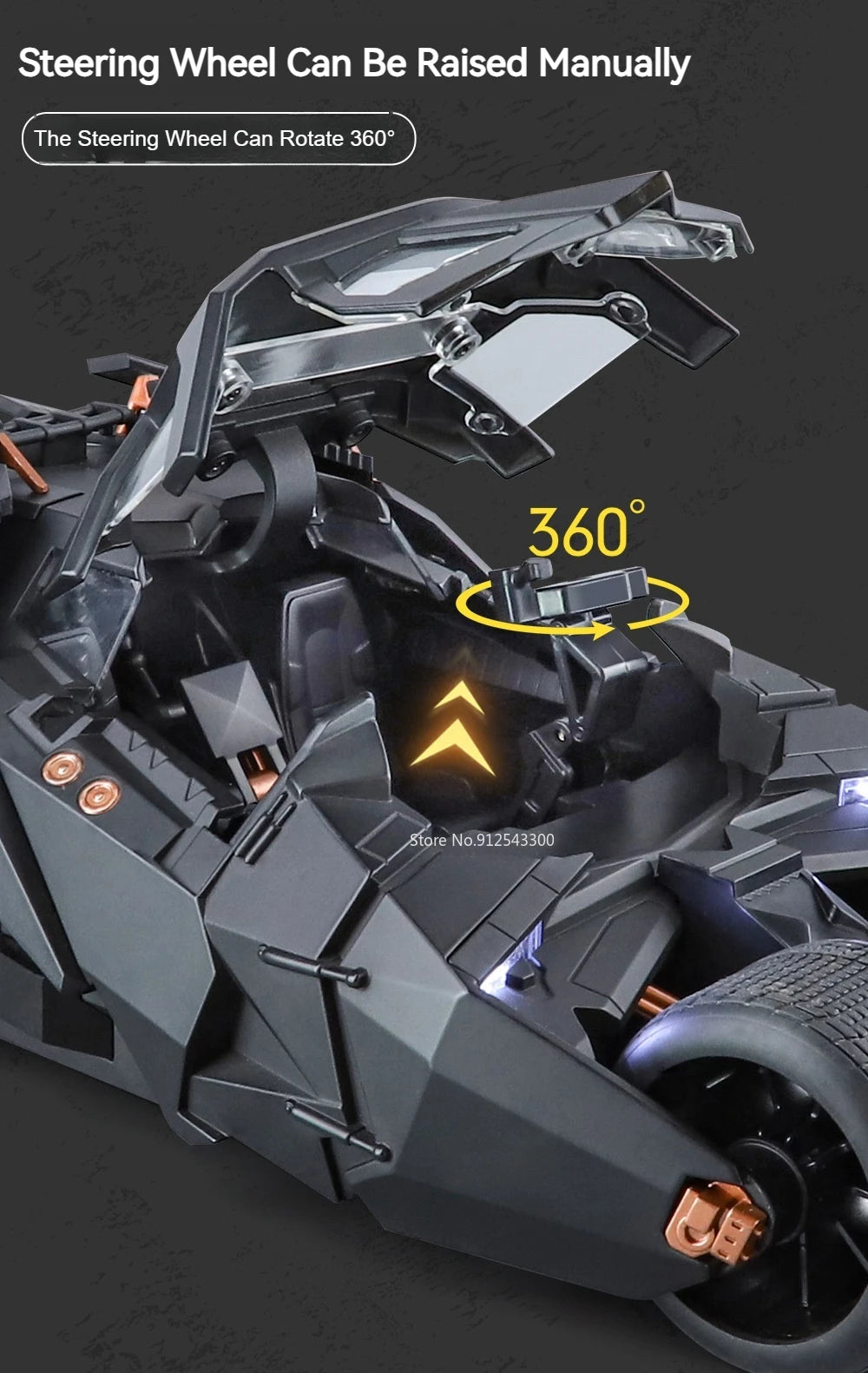 1:18 Scale Batmobile Tumbler – The Dark Knight Trilogy Edition