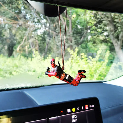 Deadpool Car Rearview Mirror Pendant Mini Model