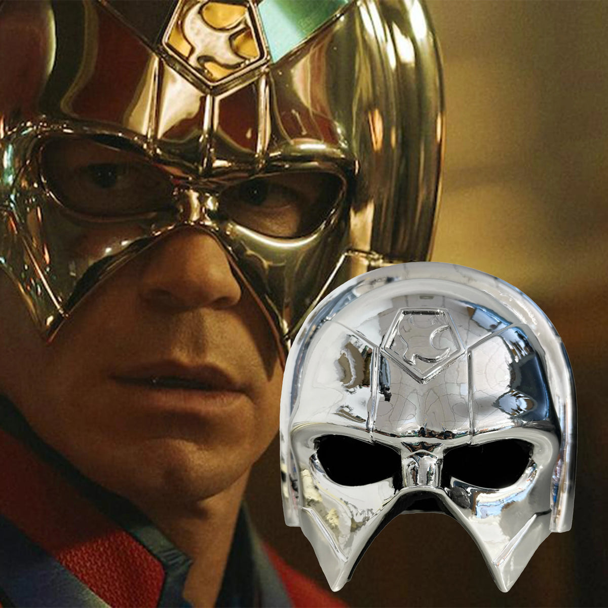 Peacemaker Helmet - Chrome Plated