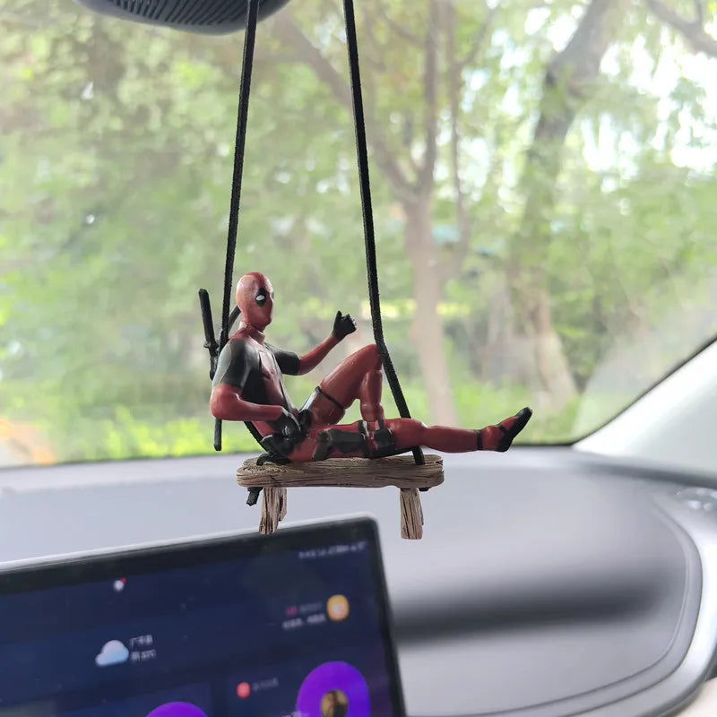 Deadpool Car Rearview Mirror Pendant Mini Model