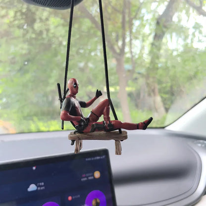 Deadpool Car Rearview Mirror Pendant Mini Model