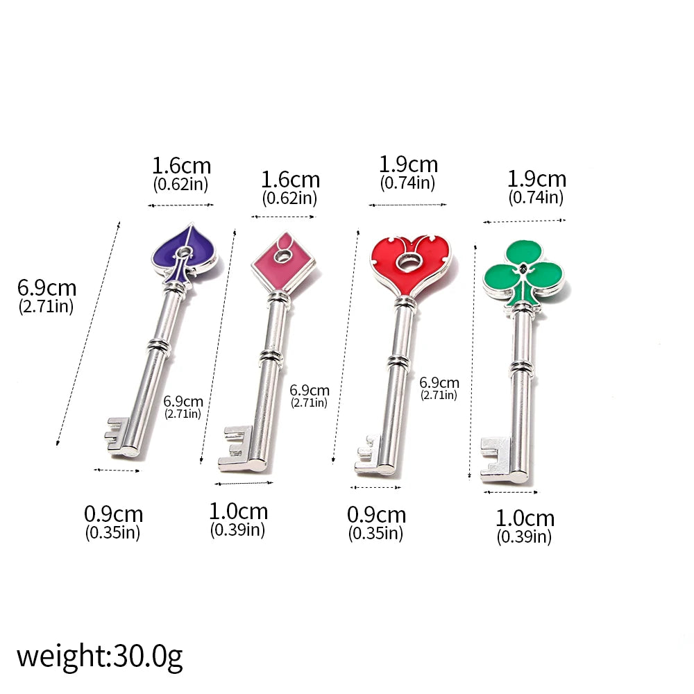 Resident Evil RPD Key Set – Spade, Diamond, Club & Heart