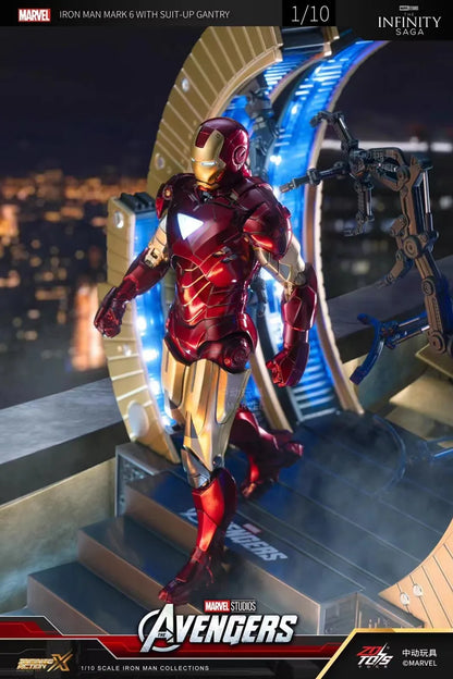 Iron Man Mark 6 Suit Up Gantry with LED light