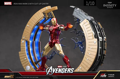 Iron Man Mark 6 Suit Up Gantry with LED light